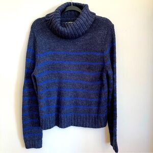 Prince & Fox striped turtleneck pullover sweater